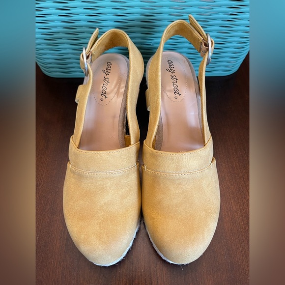 NWOT Easy Street Stargaze Espadrille Slingback Wedges - Picture 5 of 9